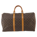 LOUIS VUITTON Monogram Keepall 50 Boston Bag M41426 LV Auth 176865-13