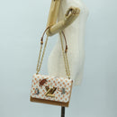 LOUIS VUITTON Catgram Twist MM Shoulder Bag White M44460 LV Auth 176866SM-29