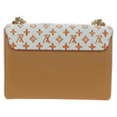 LOUIS VUITTON Catgram Twist MM Shoulder Bag White M44460 LV Auth 176866SM-3