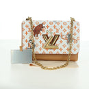 LOUIS VUITTON Catgram Twist MM Shoulder Bag White M44460 LV Auth 176866SM-30