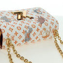 LOUIS VUITTON Catgram Twist MM Shoulder Bag White M44460 LV Auth 176866SM-6
