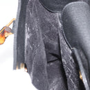 GUCCI Bamboo Hand Bag Suede Leather Black Gold 002 1196 0260 Auth 176869-19