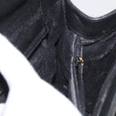 GUCCI Bamboo Hand Bag Suede Leather Black Gold 002 1196 0260 Auth 176869-21