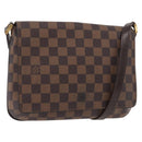 LOUIS VUITTON Damier Ebene Musette Tango Shoulder Bag N51301 LV Auth 176871-1