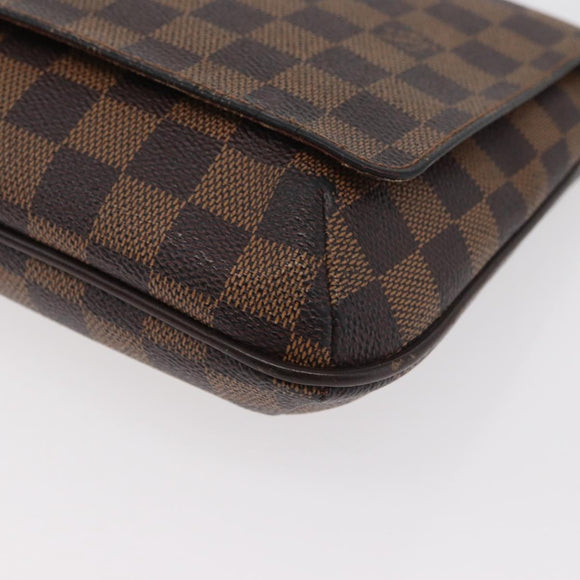 LOUIS VUITTON Damier Ebene Musette Tango Shoulder Bag N51301 LV Auth 176871
