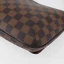 LOUIS VUITTON Damier Ebene Musette Tango Shoulder Bag N51301 LV Auth 176871-17