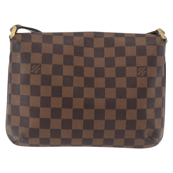 LOUIS VUITTON Damier Ebene Musette Tango Shoulder Bag N51301 LV Auth 176871