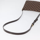 LOUIS VUITTON Damier Ebene Musette Tango Shoulder Bag N51301 LV Auth 176871-7