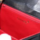 CHANEL Matelasse Chain Shoulder Bag Nylon Black Gold CC Auth 176872-17
