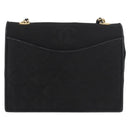 CHANEL Matelasse Chain Shoulder Bag Nylon Black Gold CC Auth 176872-13