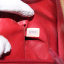 CHANEL Matelasse Chain Shoulder Bag Lamb Skin Red Gold CC Auth 176873-11