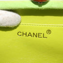 CHANEL Matelasse Chain Hand Bag Suede Light green CC Auth 176874SAV-20