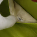 CHANEL Matelasse Chain Hand Bag Suede Light green CC Auth 176874SAV-10