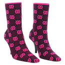 GUCCI GG Canvas Boots 34 Pink Auth 176875M-1