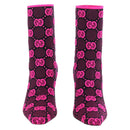 GUCCI GG Canvas Boots 34 Pink Auth 176875M-2