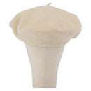 CHANEL Hat Wool Ivory CC Auth 176876A-3