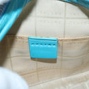 CELINE Hand Bag Leather Blue Silver Auth 176877A-18