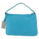CELINE Hand Bag Leather Blue Silver Auth 176877A-13