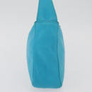 CELINE Hand Bag Leather Blue Silver Auth 176877A-3