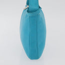 CELINE Hand Bag Leather Blue Silver Auth 176877A-4