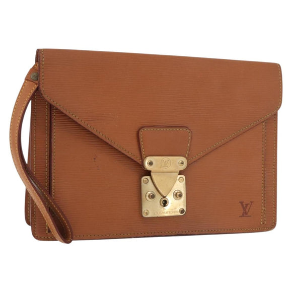 LOUIS VUITTON Epi Serie Dragonne Hand Bag Zipangu Gold M52618 LV Auth 176878