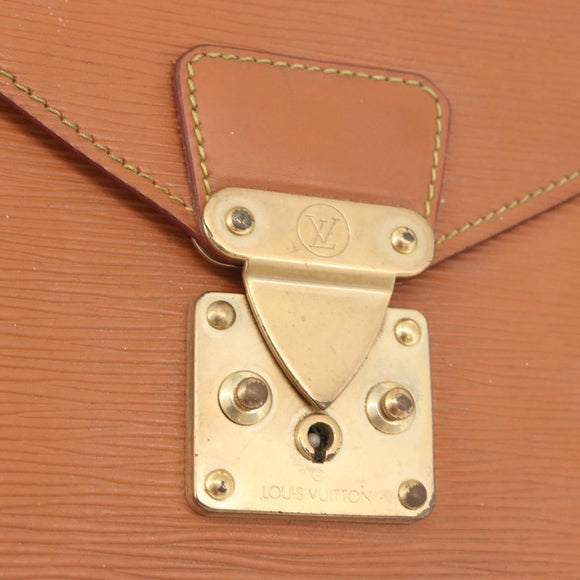 LOUIS VUITTON Epi Serie Dragonne Hand Bag Zipangu Gold M52618 LV Auth 176878