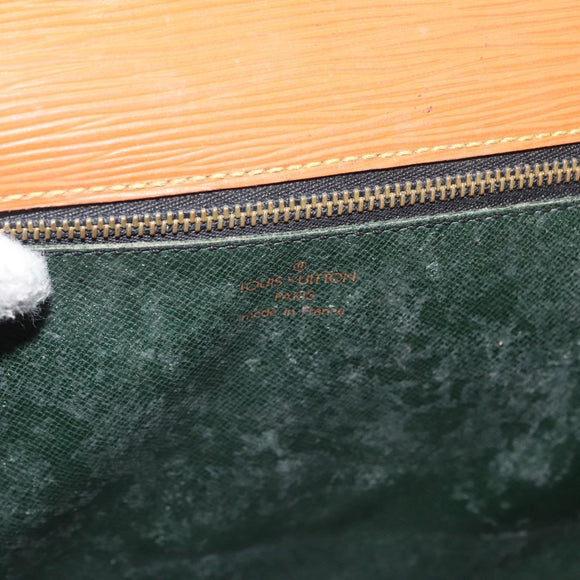 LOUIS VUITTON Epi Serie Dragonne Hand Bag Zipangu Gold M52618 LV Auth 176878