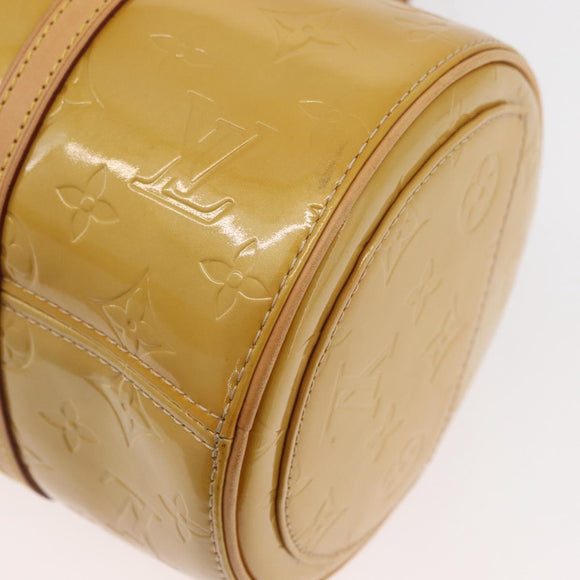 LOUIS VUITTON Monogram Vernis Bedford Hand Bag Beige M91006 LV Auth 176879