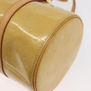 LOUIS VUITTON Monogram Vernis Bedford Hand Bag Beige M91006 LV Auth 176879-16
