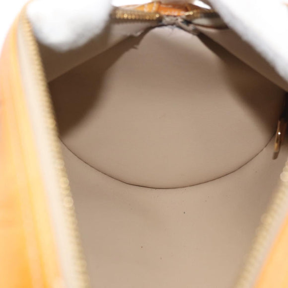 LOUIS VUITTON Monogram Vernis Bedford Hand Bag Beige M91006 LV Auth 176879
