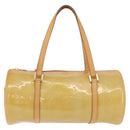 LOUIS VUITTON Monogram Vernis Bedford Hand Bag Beige M91006 LV Auth 176879-13