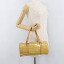LOUIS VUITTON Monogram Vernis Bedford Hand Bag Beige M91006 LV Auth 176879-20