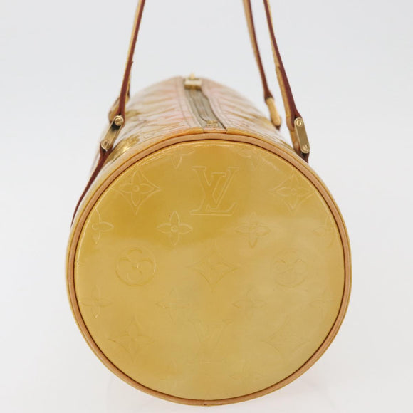 LOUIS VUITTON Monogram Vernis Bedford Hand Bag Beige M91006 LV Auth 176879