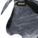 GUCCI Micro GG Supreme Shoulder Bag PVC Black Gold Auth 176880-16