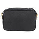 GUCCI Micro GG Supreme Shoulder Bag PVC Black Gold Auth 176880-3