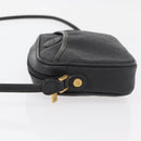 GUCCI Micro GG Supreme Shoulder Bag PVC Black Gold Auth 176880-5