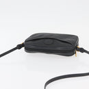 GUCCI Micro GG Supreme Shoulder Bag PVC Black Gold Auth 176880-6