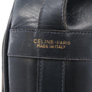 CELINE Macadam Canvas Medallion Shoulder Bag Black Gold Auth 176882-11