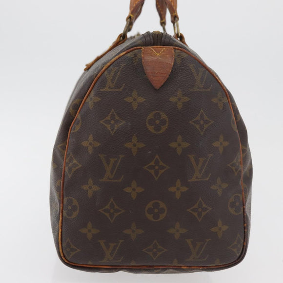 LOUIS VUITTON Monogram Speedy 30 Handtasche M41526 LV Auth 176884
