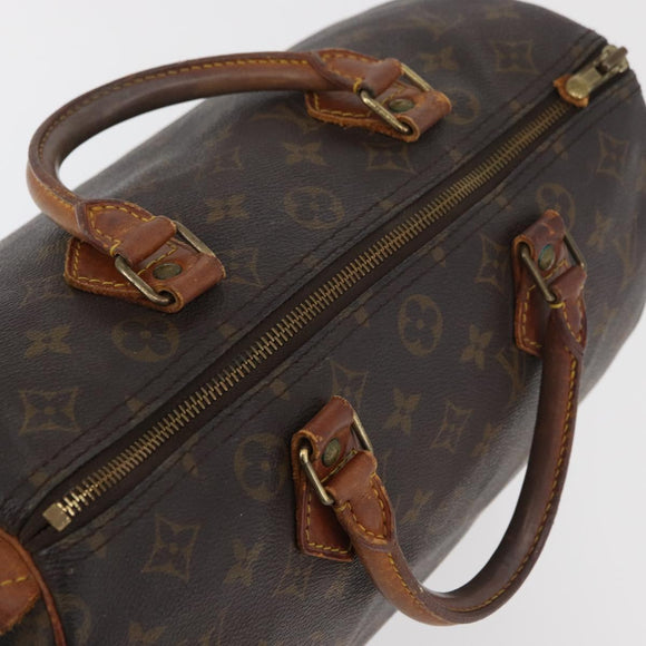 LOUIS VUITTON Monogram Speedy 30 Handtasche M41526 LV Auth 176884