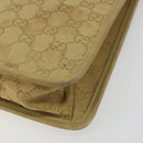 GUCCI GG Canvas Shoulder Bag Beige Gold 91762 Auth 176892-10