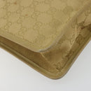 GUCCI GG Canvas Shoulder Bag Beige Gold 91762 Auth 176892-11