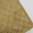 GUCCI GG Canvas Shoulder Bag Beige Gold 91762 Auth 176892-14