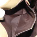 GUCCI GG Canvas Shoulder Bag Beige Gold 91762 Auth 176892-21