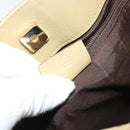 GUCCI GG Canvas Shoulder Bag Beige Gold 91762 Auth 176892-22