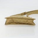 GUCCI GG Canvas Shoulder Bag Beige Gold 91762 Auth 176892-9