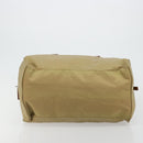 PRADA Boston Bag Nylon Silver Beige Auth 176900-5