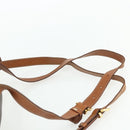 CELINE Macadam Canvas Backpack PVC Leather Brown Gold Auth 176902-14