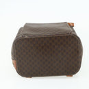 CELINE Macadam Canvas Backpack PVC Leather Brown Gold Auth 176902-5