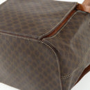 CELINE Macadam Canvas Backpack PVC Leather Brown Gold Auth 176902-15